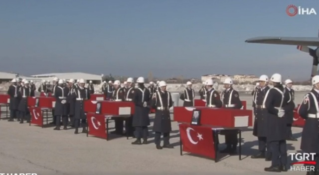 Çığ şehitlerine veda Çığ şehitlerine veda