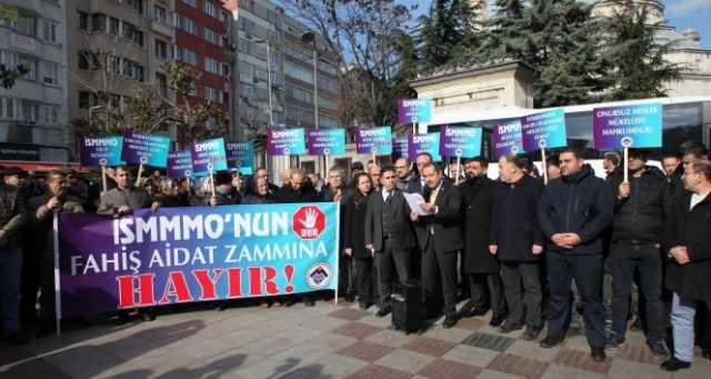 İSMMMO&#039;ya maktu üye aidat protestosu