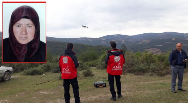 4 gündür kayıp olan kadın hem havadan hem karadan aranıyor