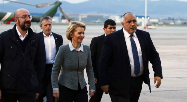 AB liderleri, Bulgaristan Başbakanı Borisov ile Türkiye sınırını havadan inceledi