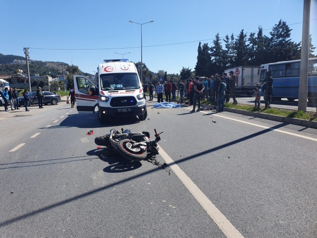 Alanya’da motosikletin çarptığı bisikletli öldü