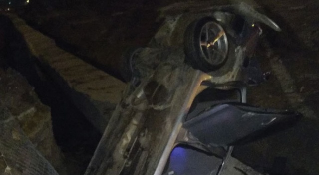 Başkent’te otomobil şantiye uçtu: 3 yaralı