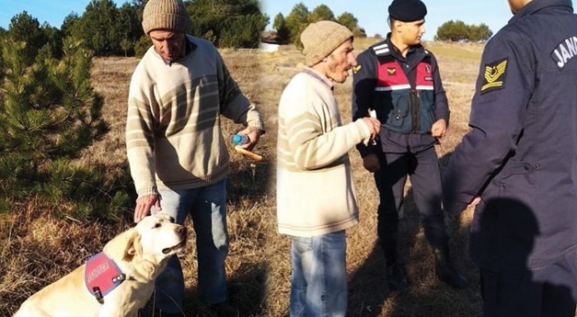 Evden ayrıldıktan sonra kaybolan kişiyi jandarmanın iz takip köpeği buldu Evden ayrıldıktan sonra kaybolan kişiyi jandarmanın iz takip köpeği buldu
