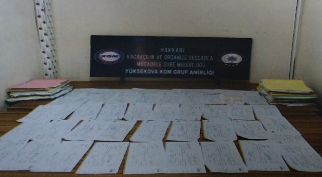 Hakkari’de senet operasyonu: 11 gözaltı Hakkari’de senet operasyonu: 11 gözaltı