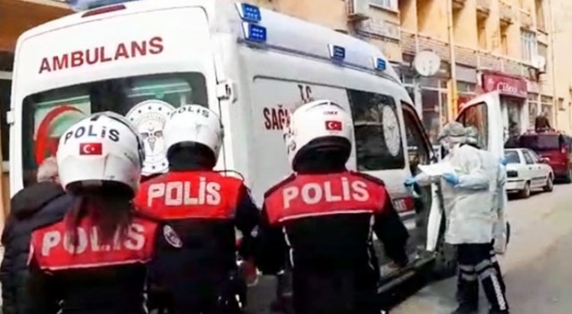 Karantina ihlali yapan şahıs polis eşliğinde hastaneye götürüldü