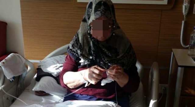 Korona paniği asılsız çıktı...O kadın hastane odasında şimdi dantel örüyor
