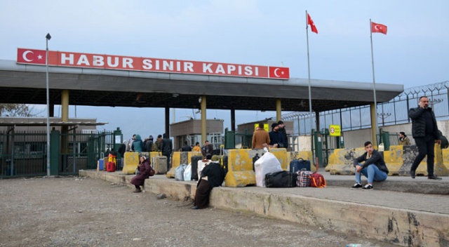 Koronavirüs önlemleri kapsamında Habur Sınır Kapısı giriş ve çıkışlara kapatıldı