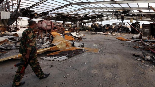 Libya'da UMH, Hafter güçlerine ait mühimmat deposunu imha etti Libya'da UMH, Hafter güçlerine ait mühimmat deposunu imha etti