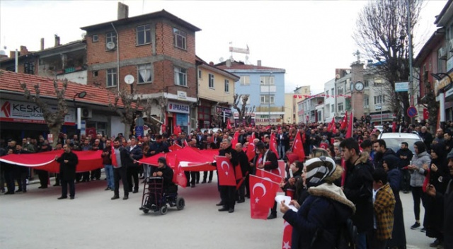 Osmancık’ta Mehmetçiğe destek yürüyüşü Osmancık’ta Mehmetçiğe destek yürüyüşü