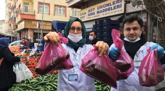 Pazar tezgahlarında korona virüs önlemi, seç al dönemi bitti