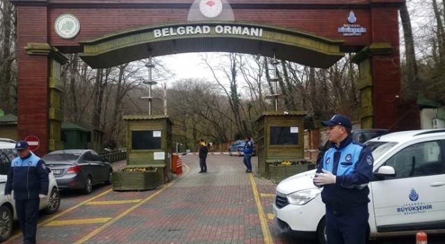 Piknik yasağının ardından Belgrad Ormanı girişlere kapatıldı Piknik yasağının ardından Belgrad Ormanı girişlere kapatıldı