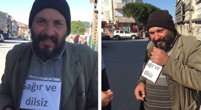 Sağır ve dilsiz dilencinin dili zabıtayı görünce açıldı Sağır ve dilsiz dilencinin dili zabıtayı görünce açıldı