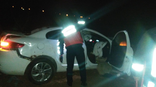 Şarampole devrilen otomobilin sürücüsü hayatını kaybetti Şarampole devrilen otomobilin sürücüsü hayatını kaybetti