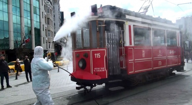 Taksim Meydanı dezenfekte edildi