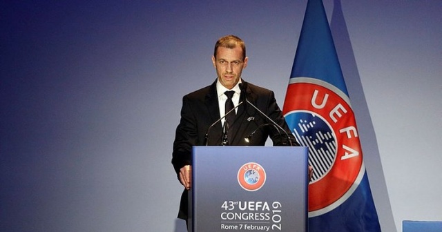 UEFA Başkanı Ceferin'den EURO 2020'ye ilişkin koronavirüs açıklaması