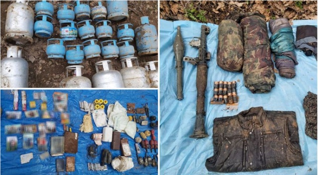 Bingöl kırsalında PKK'lı teröristlere ait malzemeler ele geçirildi Bingöl kırsalında PKK'lı teröristlere ait malzemeler ele geçirildi