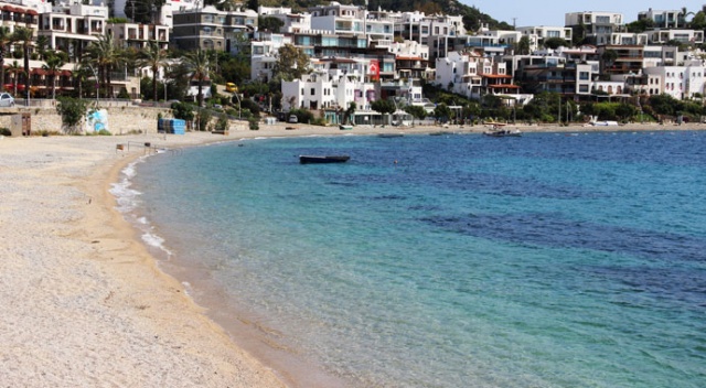 Bodrum sahilleri sessizliğini koruyor Bodrum sahilleri sessizliğini koruyor