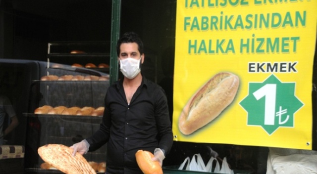 Cizreli genç fırıncı ekmek fiyatını 1 liraya düşürdü