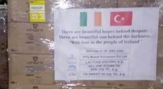 İrlandalılar 173 yıl önceki yardımı unutmadı