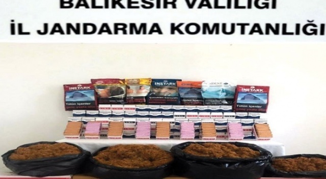 Jandarmadan kaçak tütün operasyonu
