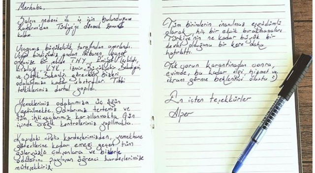 Karantinanın ardından yurtlarda duygulandıran mektupları kaldı Karantinanın ardından yurtlarda duygulandıran mektupları kaldı