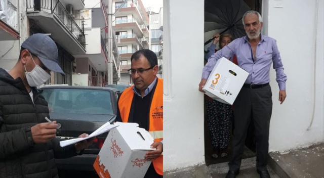 Kaymakamlıktan ihtiyaç sahiplerine gıda yardımı Kaymakamlıktan ihtiyaç sahiplerine gıda yardımı