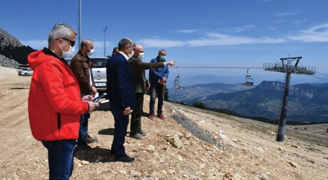 Keltepe Kayak Merkezi'nde kış sezonu hazırlıkları başladı