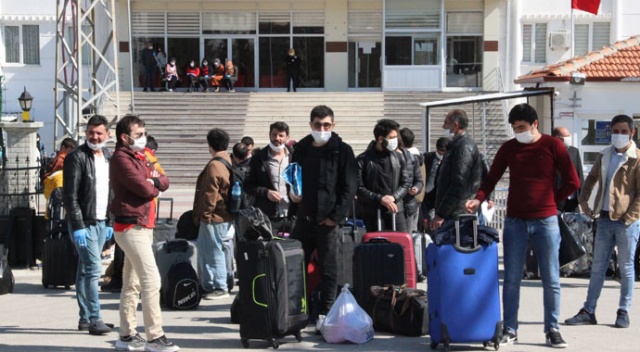 KKTC'den gelen ve karantinaya alınan 473 kişi tahliye edildi