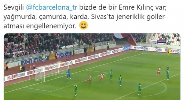 Sivasspor’dan Barcelona’ya cevap Sivasspor’dan Barcelona’ya cevap