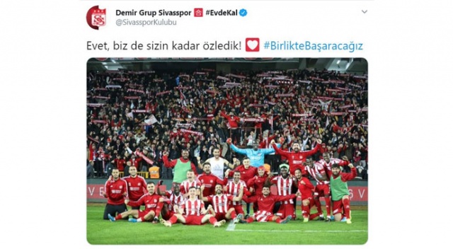 Sivasspor: Futbolu özledik