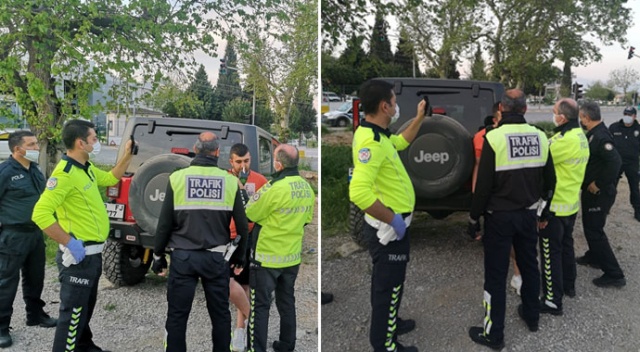 Sokağa çıkma kısıtlamasını deldi, alkollü araç kullanırken polise yakalandı