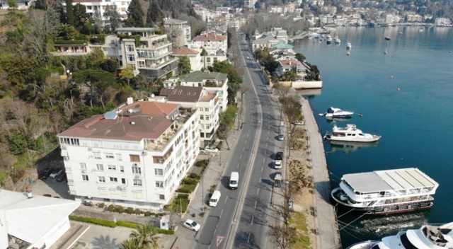 Sokağa çıkma yasağı ile Bebek sahil ve çevresi boş kaldı Sokağa çıkma yasağı ile Bebek sahil ve çevresi boş kaldı