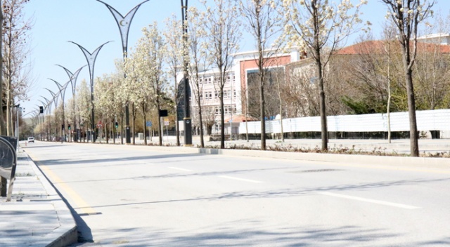 Sokağa çıkma yasağının olmadığı Kırşehir’de sokaklar bomboş Sokağa çıkma yasağının olmadığı Kırşehir’de sokaklar bomboş