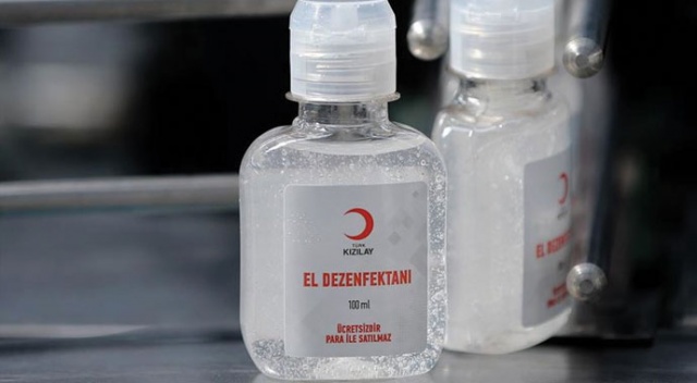Türk Kızılay ihtiyaç sahiplerine el dezenfektanı dağıtacak