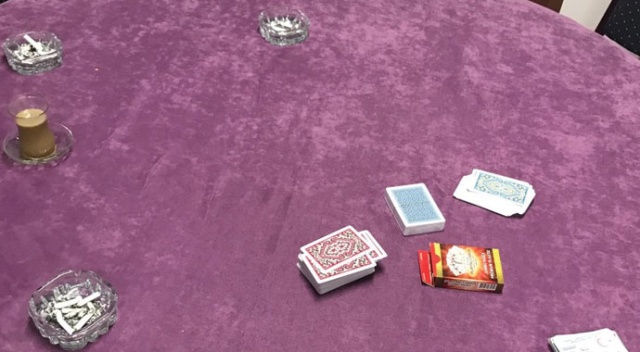 Antalya'da kumar baskınına 72 bin 450 lira ceza