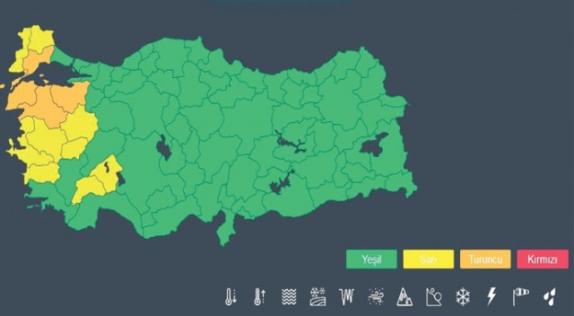 Bu illerde yaşayanlar dikkat! Meteorolojiden turuncu uyarı Bu illerde yaşayanlar dikkat! Meteorolojiden turuncu uyarı
