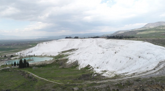 Hava kalitesi iyileşen Denizli’de Pamukkale’nin güzelliği ortaya çıktı