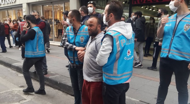 Hırsızlık suçundan aranıyordu, caddede gezerken yakalandı