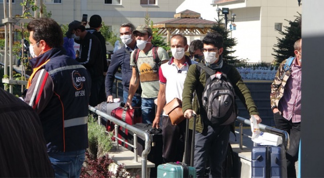Kayseri'de karantina süresi tamamlanan 242 kişi memleketlerine gönderildi