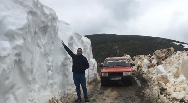 Mayıs ayında 2.5 metre kar