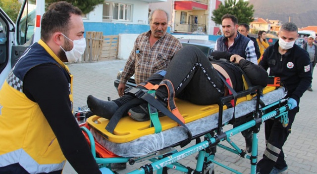 Otomobille motosiklet kafa kafaya çarpıştı: 1 yaralı