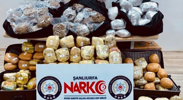 Şanlıurfa’da 202 kilogram esrar ele geçirildi Şanlıurfa’da 202 kilogram esrar ele geçirildi