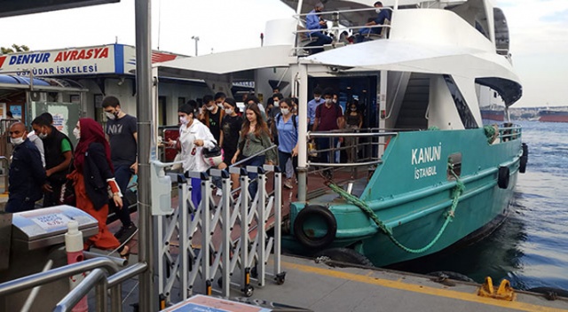 Beşiktaş İskelesi&#039;nde dikkat çeken yoğunluk