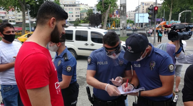 İstanbul'da maske cezaları başladı! İstanbul'da maske cezaları başladı!
