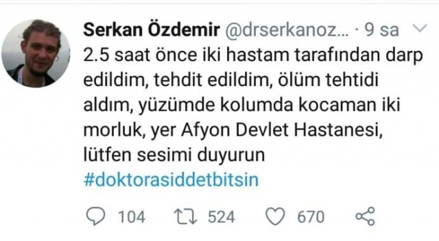 Korona virüs şüphesiyle hastaneye getirilen 2 kişi, 4 doktoru darp etti