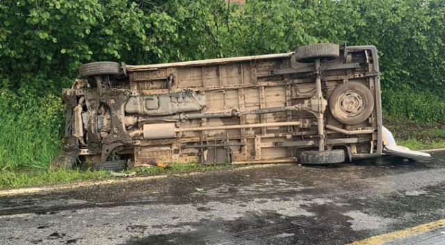 Ordu’da minibüs devrildi: 9 yaralı Ordu’da minibüs devrildi: 9 yaralı