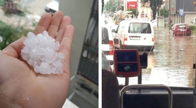 Sağanak yağış, dakikalar içerisinde İzmir'de hayatı felç etti