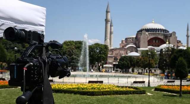 Ayasofya&#039;ya yerli ve yabancı medya ilgisi