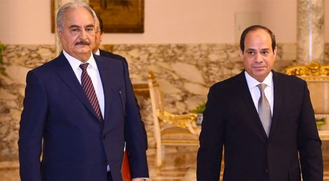 Güç kaybeden Hafter’e darbeci Sisi’den destek