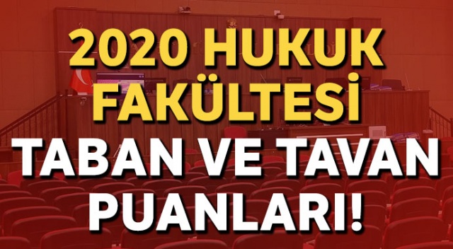 2020 Hukuk taban puanları (Hukuk fakültesi başarı sıralaması ve tavan puanları)